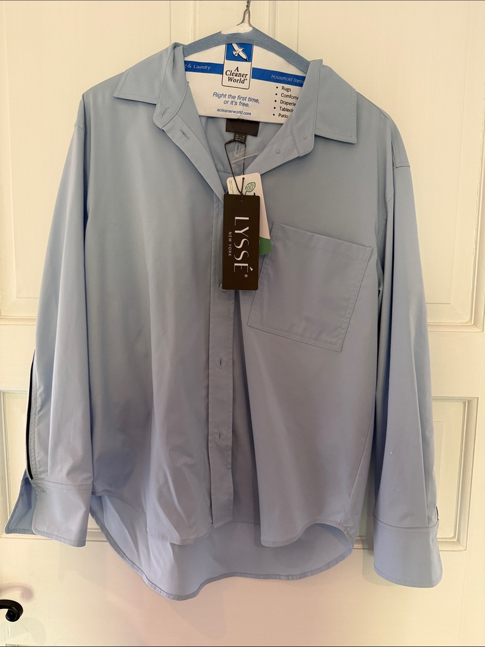 Lysse Light Blue Casual Button-Down Shirt